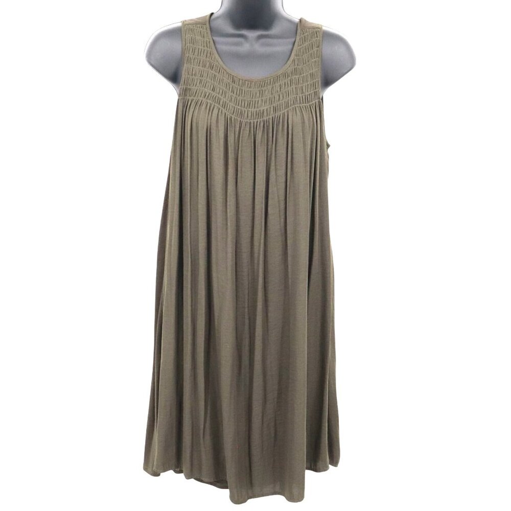 Dolan Tank Dress Women XS Green Minimalist Casual Chic Boho Earthy Relaxed Beach